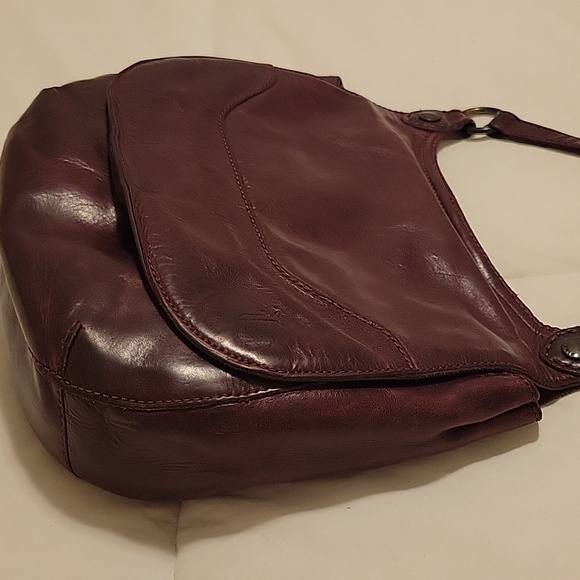 Vintage FRYE Melissa Wine Saddle Bag - Picture 7 of 15
